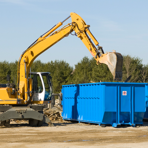 can i choose the location where the residential dumpster will be placed in Payne OH